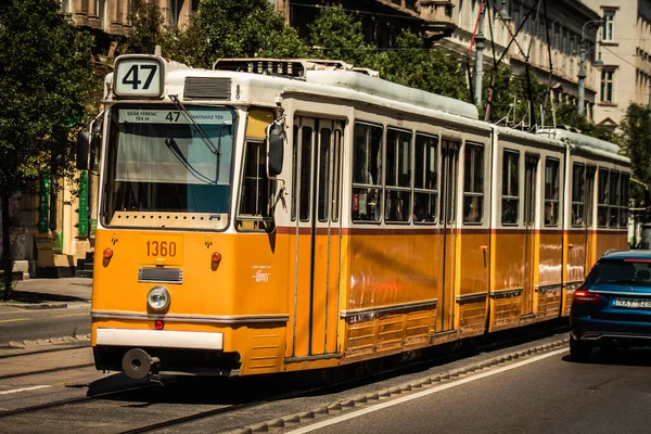 Budapest Ungarn Juli 2020 Blick Auf Eine Traditionelle Ungarische Elektrische — Stockfoto
