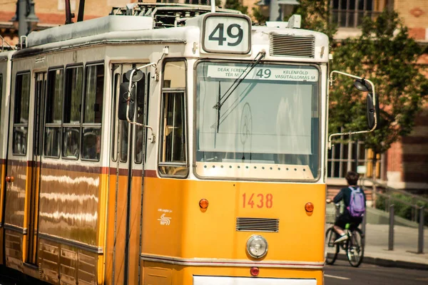 Budapest Ungarn Juli 2020 Blick Auf Eine Traditionelle Ungarische Elektrische — Stockfoto