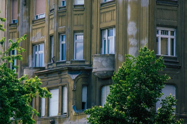 Budapest Ungarn Juli 2020 Blick Auf Die Gotische Architektur Eines — Stockfoto
