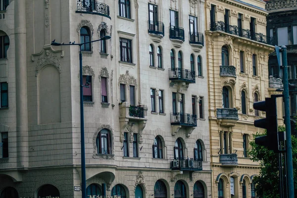 Budapeste Hungria Julho 2020 Vista Arquitetura Gótica Antigo Edifício Histórico — Fotografia de Stock