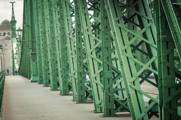 Budapest Hongrie Juillet 2020 Vue Pont Chaîne Szechenyi Est Pont — Photo
