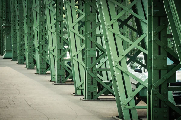 Boedapest Hongarije Juli 2020 Uitzicht Szechenyi Kettingbrug Een Brug Donau — Stockfoto