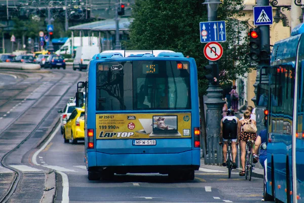 Budapest Ungern Juli 2020 Utsikt Över Traditionell Ungersk Stadsbuss För — Stockfoto