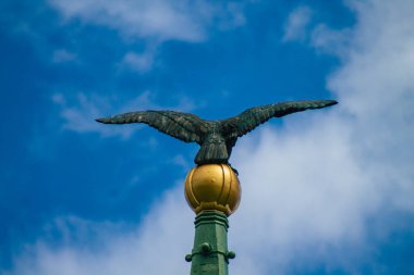 Budapeşte Macaristan 13 Temmuz 2020 Szechenyi Zinciri Köprüsü Macaristan 'ın başkenti Budapeşte' nin batı ve doğu tarafları olan Budapeşte ve Pest arasında Tuna Nehri boyunca uzanan bir köprüdür.