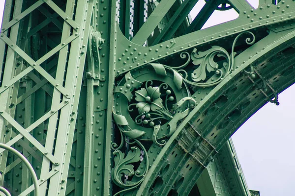 Budapest Hungría Julio 2020 Vista Del Puente Cadena Szechenyi Puente —  Fotos de Stock