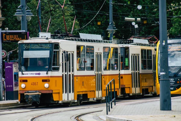 Budapest Ungarn Juli 2020 Blick Auf Eine Alte Ungarische Elektrische — Stockfoto