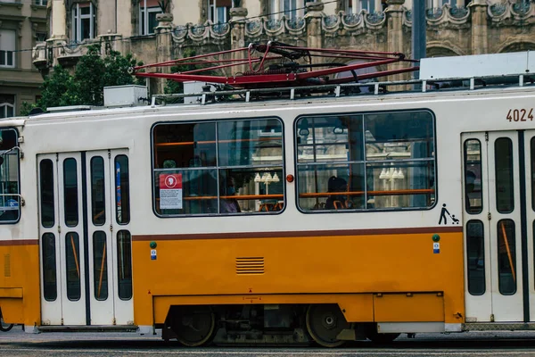 Budapeşte Macaristan Temmuz 2020 Macaristan Başkenti Budapeşte Nin Caddelerinde Toplu — Stok fotoğraf