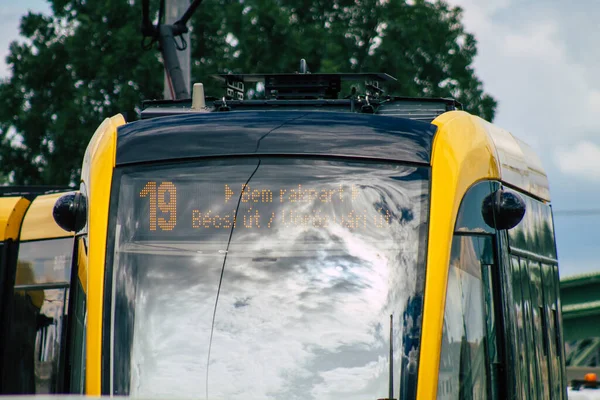 Budapest Ungern Juli 2020 Utsikt Över Ungersk Spårvagn För Passagerare — Stockfoto