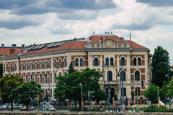 Budapest Hongrie Juillet 2020 Vue Façade Bâtiment Historique Dans Centre — Photo