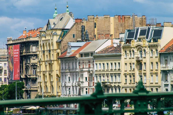 Будапешт Венгрия Июля 2020 Вид Фасад Исторического Здания Центре Будапешта — стоковое фото