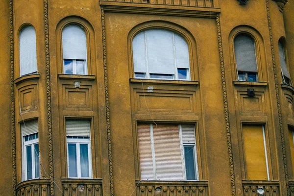 Budapest Hungría Julio 2020 Vista Fachada Edificio Histórico Centro Budapest — Foto de Stock