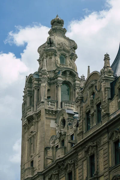 Boedapest Hongarije Juli 2020 Zicht Gotische Architectuur Van Historisch Gebouw — Stockfoto