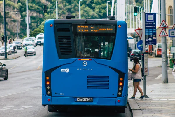 Budapest Ungarn Juli 2020 Ansicht Eines Traditionellen Ungarischen Öffentlichen Stadtbusses — Stockfoto