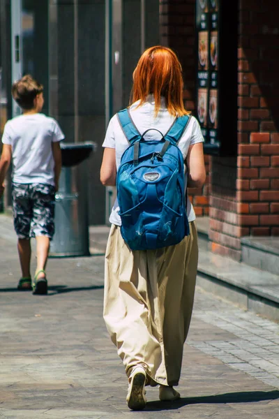 Budapest Ungheria Luglio 2020 Veduta Pedoni Non Identificati Che Passeggiano — Foto Stock