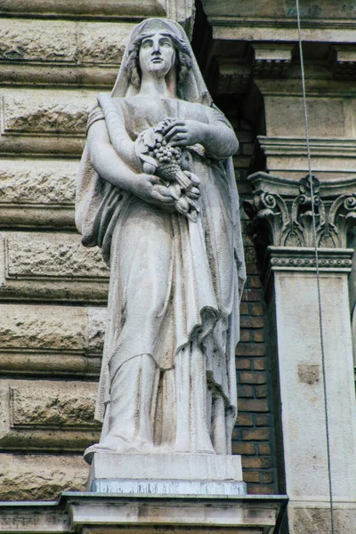 Budapest Hungary July 2020 View Facade Historical Building Downtown Area — Stock Photo, Image