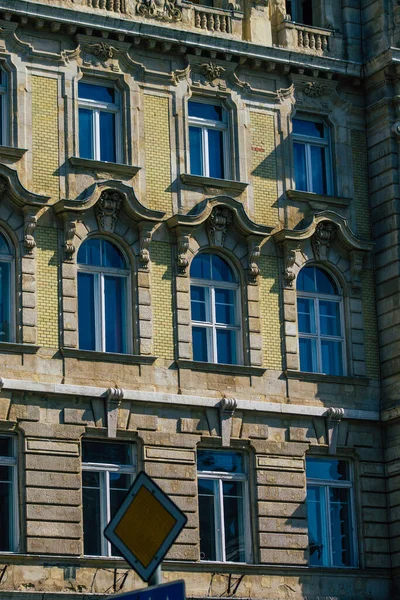 Budapest Ungern Juli 2020 Utsikt Över Fasaden Historisk Byggnad Centrum — Stockfoto