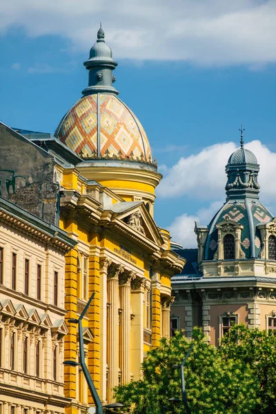 Budapest Hungary July 2020 Вид Фасад Історичної Будівлі Центрі Будапешта — стокове фото