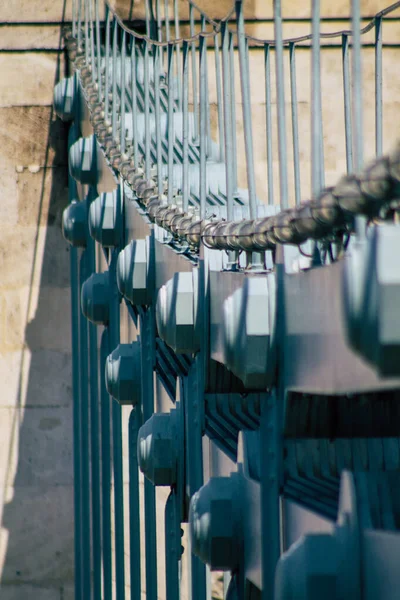 Budapest Hungría Julio 2020 Vista Del Puente Cadena Szechenyi Puente — Foto de Stock