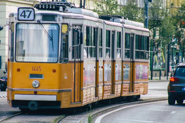 Budapest Ungarn Juli 2020 Blick Auf Eine Alte Ungarische Elektrische — Stockfoto