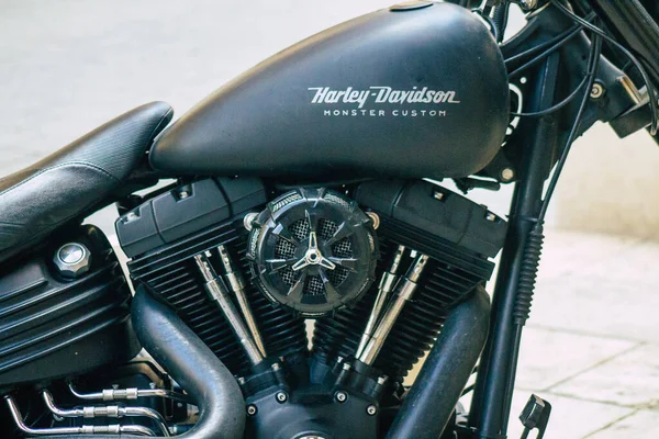 Budapest Hungary July 2020 View Monster Custom Harley Davidson Motorcycle — 스톡 사진