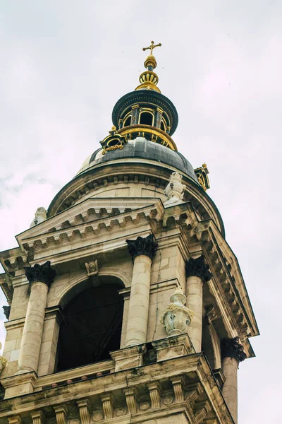 Budapest Hungary July 2020 View Facade Stephen Basilica Located Downtown — Stock Photo, Image