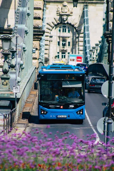 Budapest Ungarn Juli 2020 Blick Auf Einen Traditionellen Ungarischen Stadtbus — Stockfoto