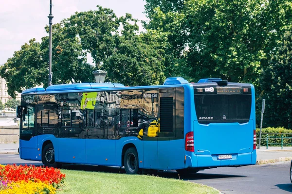 Budapest Hungary July 2020 Вид Традиційний Угорський Міський Автобус Пасажирів — стокове фото