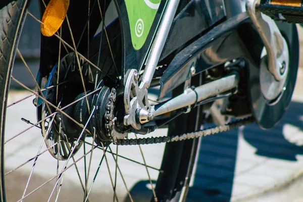 Lissabon Portugal Juli 2020 Blick Auf Barrierefreie Fahrräder Die Für — Stockfoto