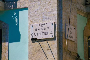 Lizbon Portekiz 26 Temmuz 2020 Bir cadde ya da yol görüntüsü bir caddeye verilen tanımlayıcı bir isim, genellikle onları Lizbon sokaklarında daha fazla teşhis etmek için adresin bir kısmını oluşturur