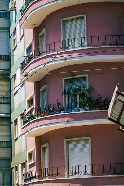 Lisboa Portugal Julio 2020 Vista Fachada Clásica Edificios Históricos Antiguos —  Fotos de Stock