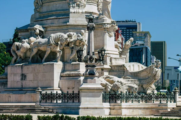 Lisboa Portugal Julho 2020 Encerramento Monumento Estátua Localizada Marquês Pombal — Fotografia de Stock