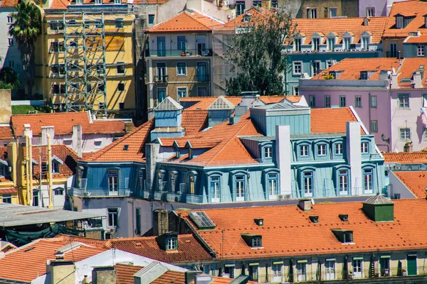 Lisbona Portogallo Luglio 2020 Veduta Panoramica Degli Edifici Storici Nel — Foto Stock