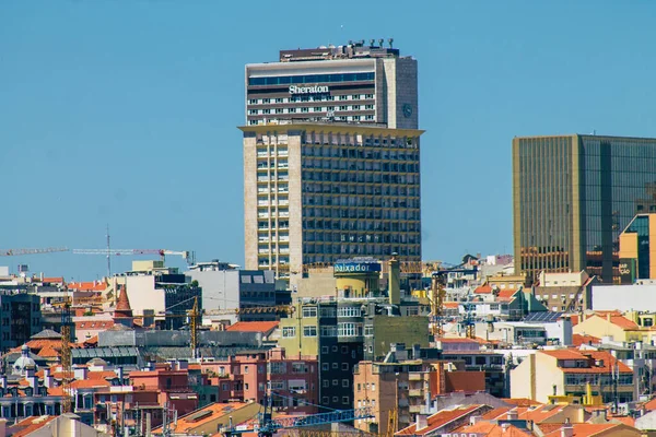 Lisbonne Portugal Juillet 2020 Vue Panoramique Des Bâtiments Historiques Centre — Photo