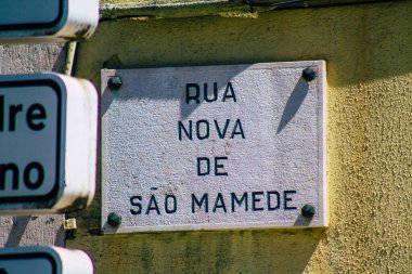 Lizbon Portekiz 29 Temmuz 2020 Bir cadde ya da yol görüntüsü bir sokağa verilen bir isim, genellikle onları Lizbon sokaklarında daha fazla teşhis etmek için adresin bir kısmını oluşturur