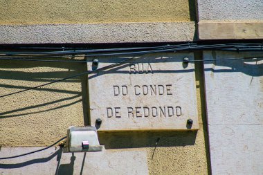 Lizbon Portekiz 29 Temmuz 2020 Bir cadde ya da yol görüntüsü bir sokağa verilen bir isim, genellikle onları Lizbon sokaklarında daha fazla teşhis etmek için adresin bir kısmını oluşturur