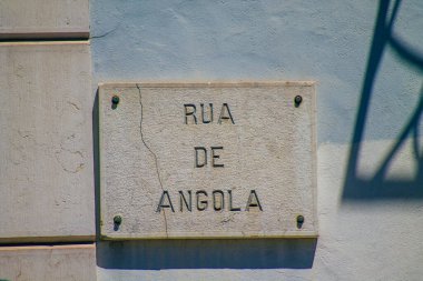 Lizbon Portekiz 29 Temmuz 2020 Bir cadde ya da yol görüntüsü bir sokağa verilen bir isim, genellikle onları Lizbon sokaklarında daha fazla teşhis etmek için adresin bir kısmını oluşturur
