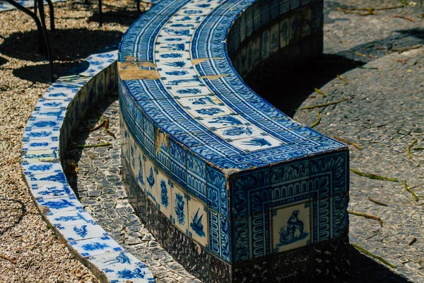 Lisbon Portugal July 2020 View Mosaic Public Garden Located Downtown — Stock Photo, Image