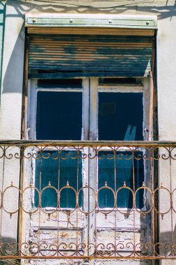 Lizbon 1 Ağustos 2020 Lizbon, Lizbon 'un şehir merkezindeki tarihi binaların klasik ön cephesi, tepe kıyı başkenti Portekiz ve Avrupa' nın en eski şehirlerinden biri.