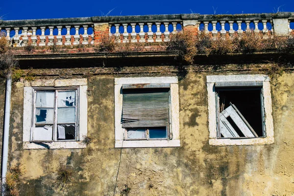 Lisbonne Portugal Août 2020 Vue Façade Classique Anciens Bâtiments Historiques — Photo