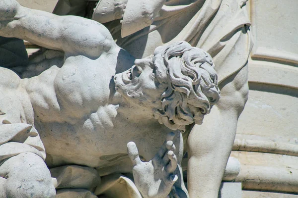 Lisbon Portugal August 2020 Closeup Monument Statue Located Marquis Pombal — Stock Photo, Image