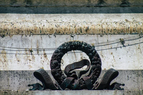 Lissabon Portugal August 2020 Blick Auf Ein Denkmal Der Innenstadt — Stockfoto