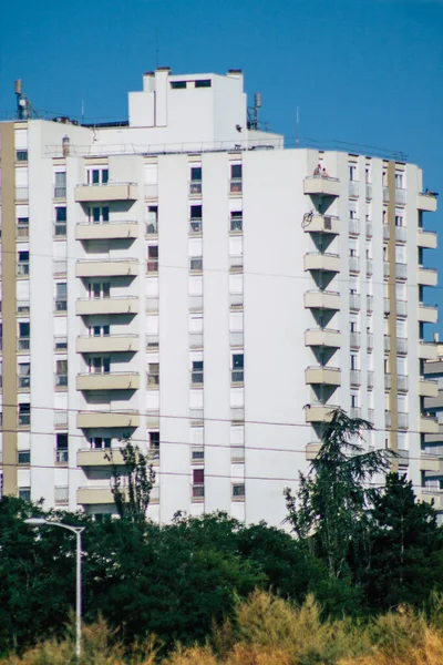 Reims Francia Agosto 2020 Vista Edificio Moderno Situado Campo Reims — Foto de Stock