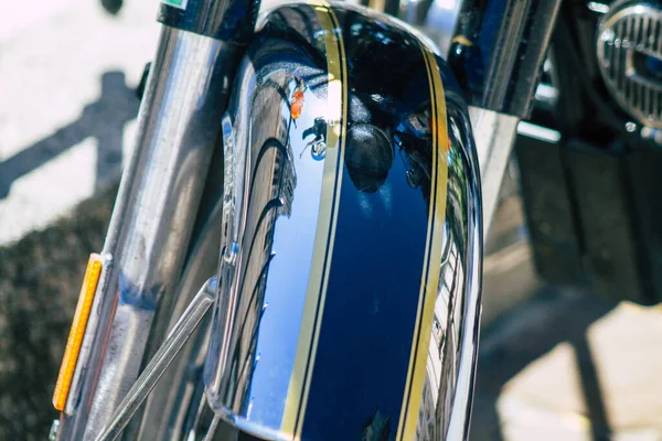 Reims Francie Srpna 2020 Detailní Záběr Motocykl Classic 500 Royal — Stock fotografie