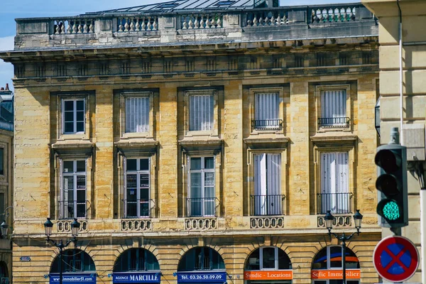 Reims France August 2020 View Facade Historical Building Located Reims — Stock Photo, Image