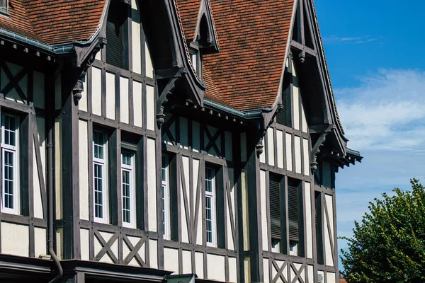 Reims França Agosto 2020 Vista Fachada Edifício Histórico Localizado Reims — Fotografia de Stock