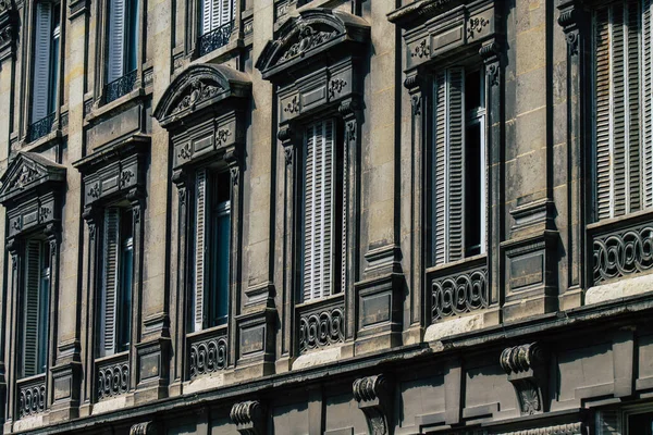 Reims Frankreich August 2020 Blick Auf Die Fassade Eines Historischen — Stockfoto