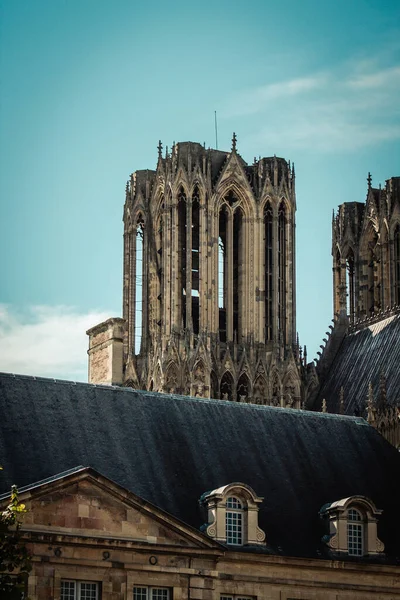 Reims France 2020 View External Facade Roman Catholic Notre Dame — 스톡 사진