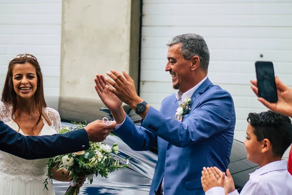 Reims Frankrike Augusti 2020 Utsikt Över Oidentifierade Människor Som Dansar — Stockfoto