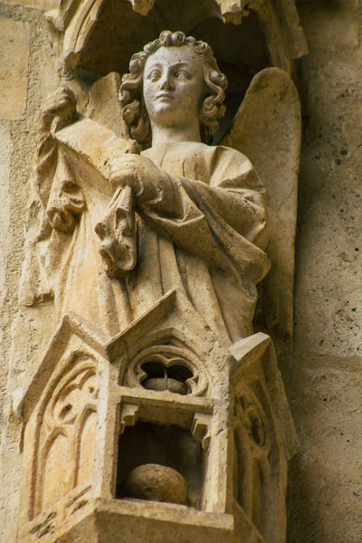 Reims France September 2020 View Exterior Facade Roman Catholic Notre — Stock Photo, Image