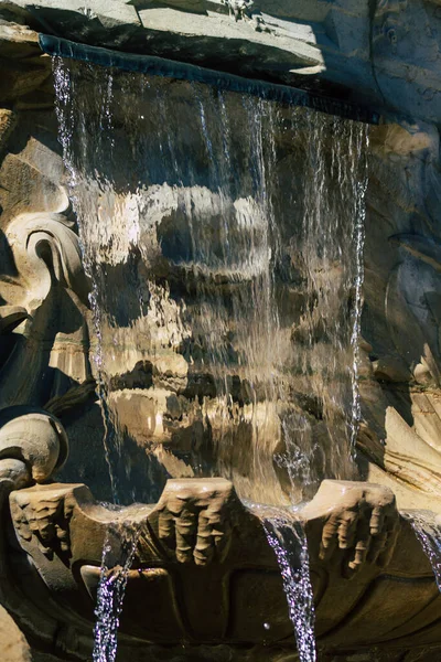 Reims France Septembre 2020 Vue Une Fontaine Située Dans Centre — Photo